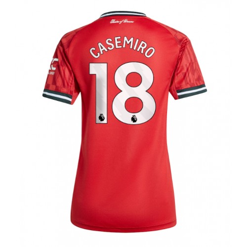 Stroje piłkarskie Manchester United Casemiro #18 Koszulka Podstawowej dla damskie 2025-26 Krótki Rękaw